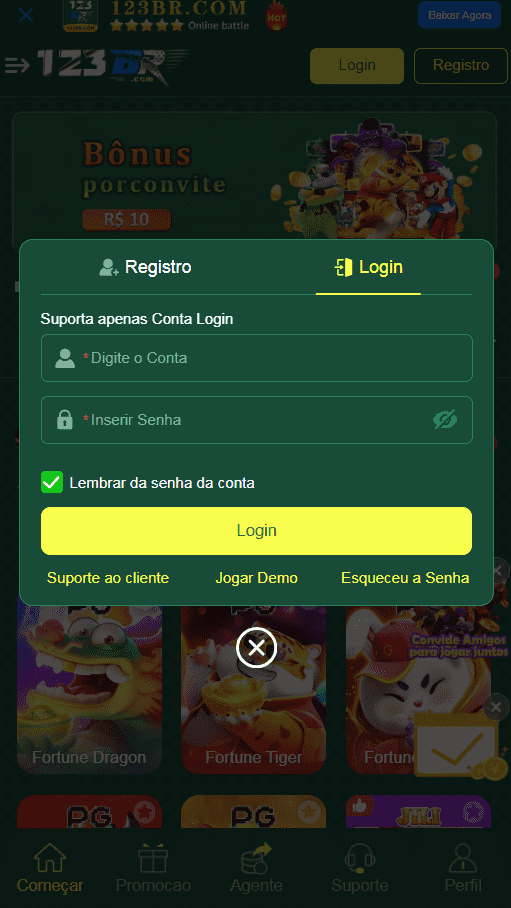 Registrar com segurança uma conta no cassino 123BR